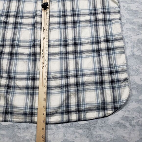 Carhartt Top Womens 2XL Blue Plaid Long Sleeve Button Up Workwear - Picture 8 of 9